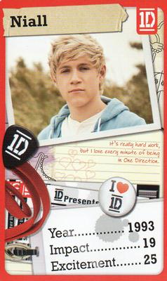 2013 Top Trumps One Direction Minis #NNO Niall Front