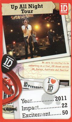 2013 Top Trumps One Direction Minis #NNO Up All Night Tour Front