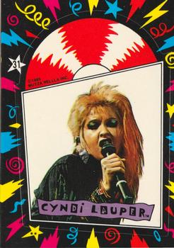 1985 Topps Cyndi Lauper - Stickers #31 Puzzle Row 5 Column 1 Front