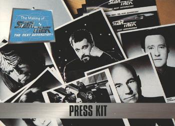 1994 SkyBox The Making of Star Trek: The Next Generation #15 Press Kit Front