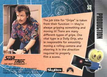 1994 SkyBox The Making of Star Trek: The Next Generation #53 Get a Grip Back