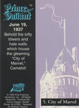 1995 Prince Valiant #5 City of Marvel Back