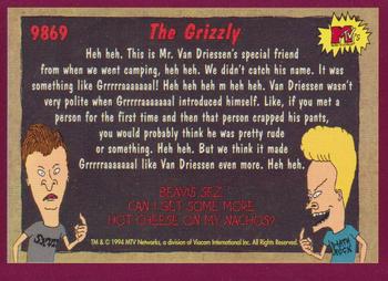1994 Topps Beavis And Butt-Head #9869 The Grizzly Back