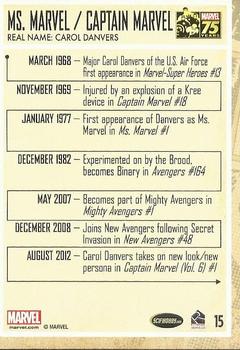 2014 Rittenhouse Marvel 75th Anniversary #15 Captain Marvel Back