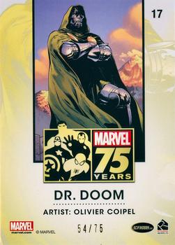 2014 Rittenhouse Marvel 75th Anniversary - 75th Anniversary Gold (Part 2) #17 Dr. Doom Back