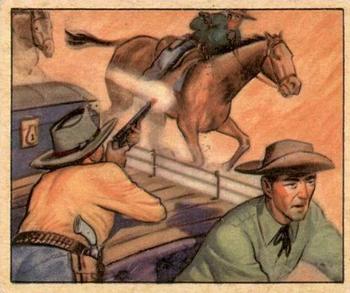 1949 Bowman Wild West (R701-19) #A-26 Stage Coach Robbery Front