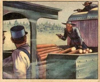 1949 Bowman Wild West (R701-19) #A-31 Train Robbery Front
