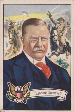 1952 Bowman U.S. Presidents (R701-17) #28 Theodore Roosevelt Front