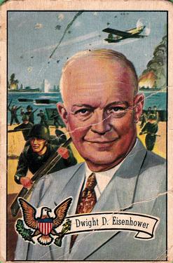 1952 Bowman U.S. Presidents (R701-17) #36 Dwight D. Eisenhower Front