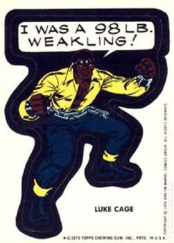 1975 Topps Comic Book Heroes Stickers #NNO Luke Cage Front