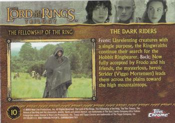 2004 Topps Chrome The Lord of the Rings Trilogy #10 The Dark Riders Back