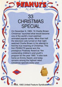 1991 Tuff Stuff Peanuts Preview #33 Christmas Special Back