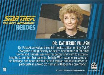 2013 Rittenhouse Star Trek The Next Generation Heroes & Villains #10 Katherine Pulaski Back