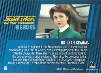 2013 Rittenhouse Star Trek The Next Generation Heroes & Villains #15 Leah Brahms Back