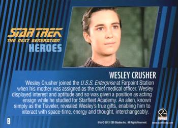 2013 Rittenhouse Star Trek The Next Generation Heroes & Villains - Base Parallel Set #8 Wesley Crusher Back