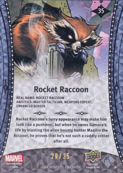 2014 Upper Deck Marvel Premier - Gold Spectrum #35 Rocket Raccoon Back