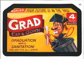 2007 Topps Wacky Packages All-New Series 6 #35 Grad Cap & Gown Front