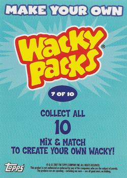 2007 Topps Wacky Packages All-New Series 6 - Make Your Own Wacky Packs Stickers #7 Chef Girl-ardee Rotten Tomatoes Back