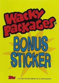 2007 Topps Wacky Packages All-New Series 6 - Bonus Cards #B3 Pass (Blister Pack Bonus) Back