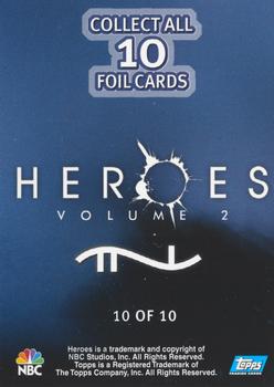 2008 Topps Heroes Volume 2 - Foil #10 Niki Sanders Back