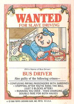 1986 Topps Garbage Pail Kids Series 4 #145a Dale Snail Back