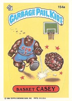 1986 Topps Garbage Pail Kids Series 4 #154a Basket Casey Front