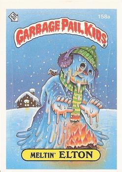 1986 Topps Garbage Pail Kids Series 4 #158a Meltin' Elton Front