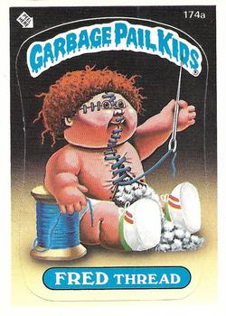 1986 Topps Garbage Pail Kids Series 5 #174a Fred Thread Front