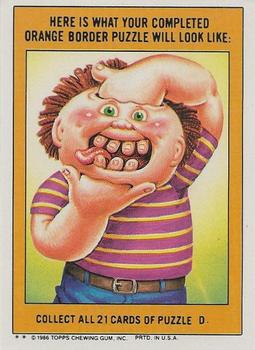 1986 Topps Garbage Pail Kids Series 5 #179a Moe Skeeto Back