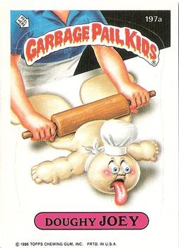 1986 Topps Garbage Pail Kids Series 5 #197a Doughy Joey Front