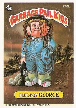 1986 Topps Garbage Pail Kids Series 5 #178b Blue-Boy George Front