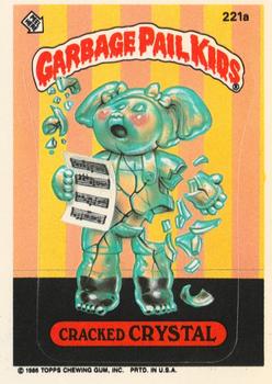 1986 Topps Garbage Pail Kids Series 6 #221a Cracked Crystal Front