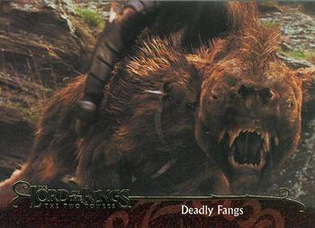 2003 Topps Lord of the Rings: The Two Towers Update #127 Deadly Fangs Front