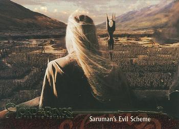 2003 Topps Lord of the Rings: The Two Towers Update #129 Saruman's Evil Scheme Front