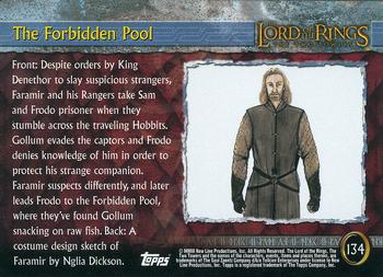 2003 Topps Lord of the Rings: The Two Towers Update #134 The Forbidden Pool Back