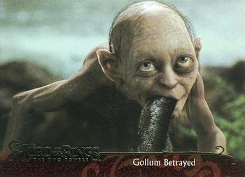 2003 Topps Lord of the Rings: The Two Towers Update #135 Gollum Betrayed Front