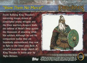 2003 Topps Lord of the Rings: The Two Towers Update #138 