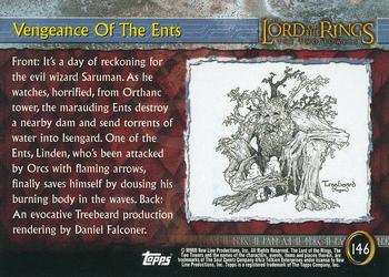 2003 Topps Lord of the Rings: The Two Towers Update #146 Vengeance Of The Ents Back