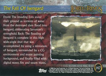 2003 Topps Lord of the Rings: The Two Towers Update #147 The Fall Of Isengard Back