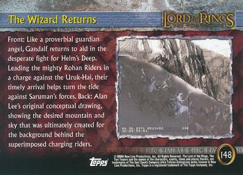 2003 Topps Lord of the Rings: The Two Towers Update #148 The Wizard Returns Back