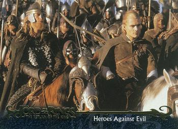 2003 Topps Lord of the Rings: The Two Towers Update #159 Heroes Against Evil Front