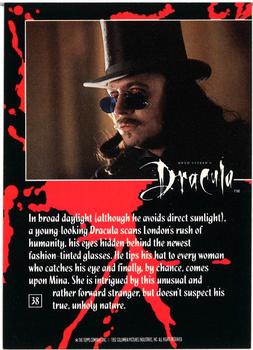 1992 Topps Bram Stoker's Dracula #38 In broad daylight (although he avoids d Back
