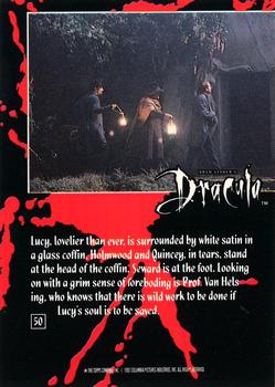 1992 Topps Bram Stoker's Dracula #50 Lucy, lovelier than ever, is surrounded Back