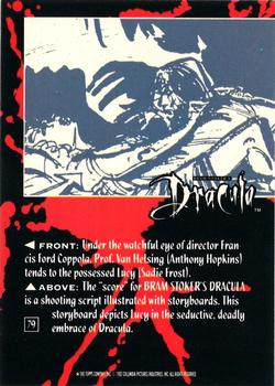 1992 Topps Bram Stoker's Dracula #79 Under the watchful eye of director Fran Back