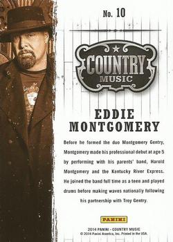 2014 Panini Country Music #10 Eddie Montgomery Back