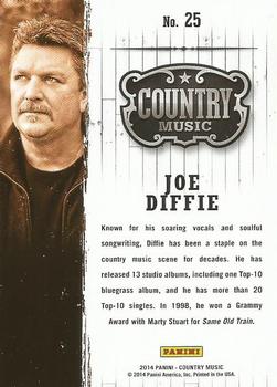 2014 Panini Country Music #25 Joe Diffie Back