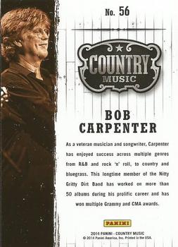 2014 Panini Country Music #56 Bob Carpenter Back