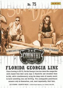 2014 Panini Country Music #75 Florida Georgia Line Back
