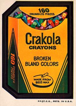 1973 Topps Wacky Packages 3rd Series #NNO Crakola Crayons Front