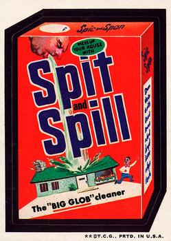 1973 Topps Wacky Packages 3rd Series #NNO Spit & Spill Cleanser (Spic & Span lid) Front